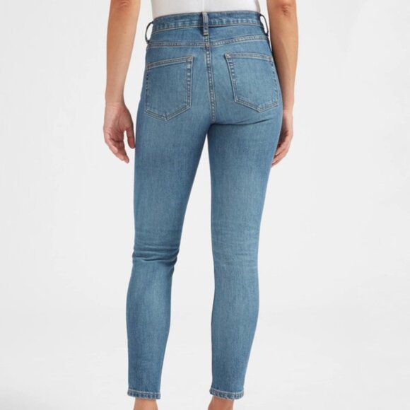 Everlane The High Rise Skinny Jean - 24 Ankle, Mid Blue, NWOT - Picture 3 of 9